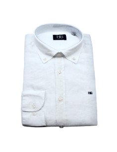 CAMISA LINO CUELLO BOTON