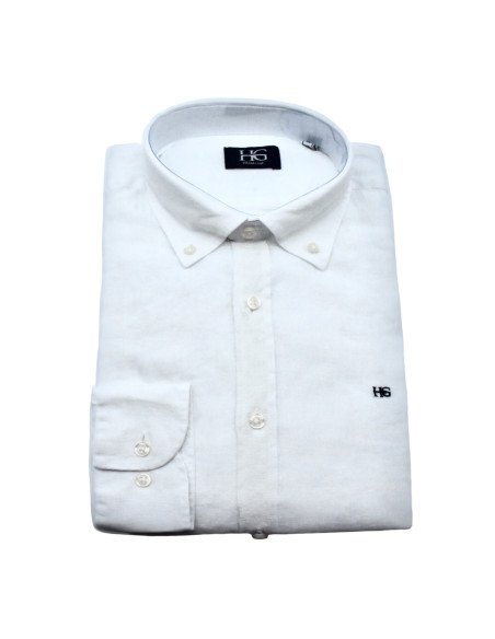 CAMISA LINO CUELLO BOTON