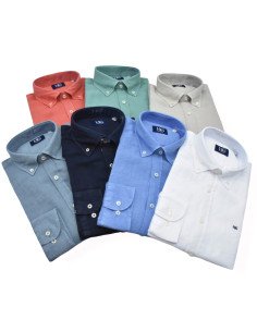 CAMISA LINO CUELLO BOTON 2