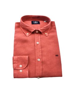 CAMISA LINO CUELLO BOTON