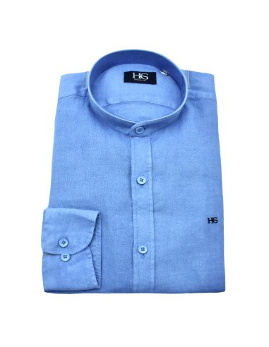 CAMISA LINO CUELLO MAO